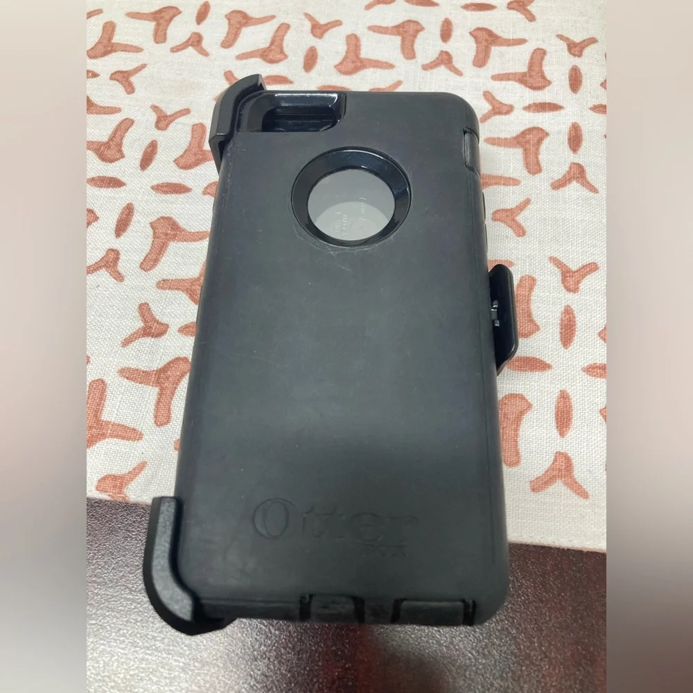 iPhone black defender 2 pc case holster rubber plastic otterbox 6930A otr def 44